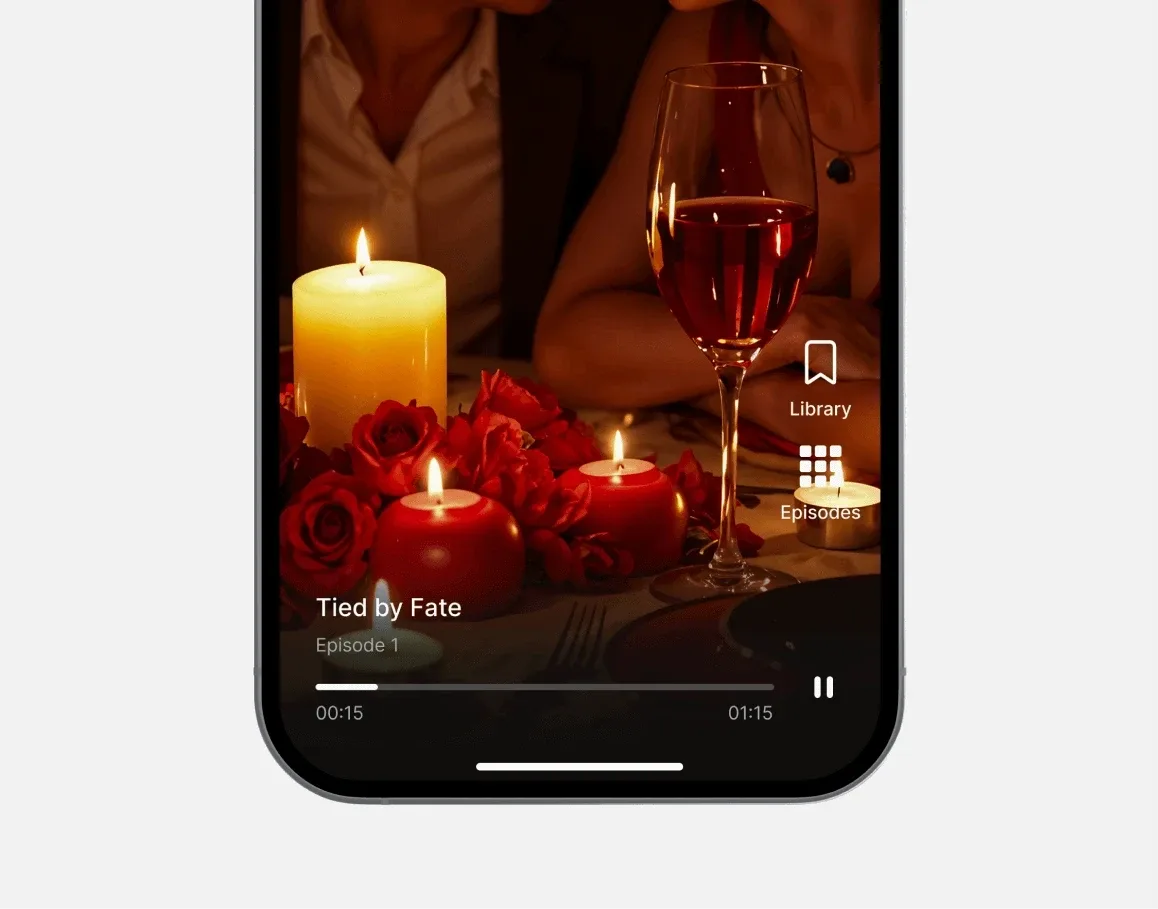 Short Reels detail or secondary feature screen displaying key entertainment streaming functionality of the mobile app developed by Neon Apps