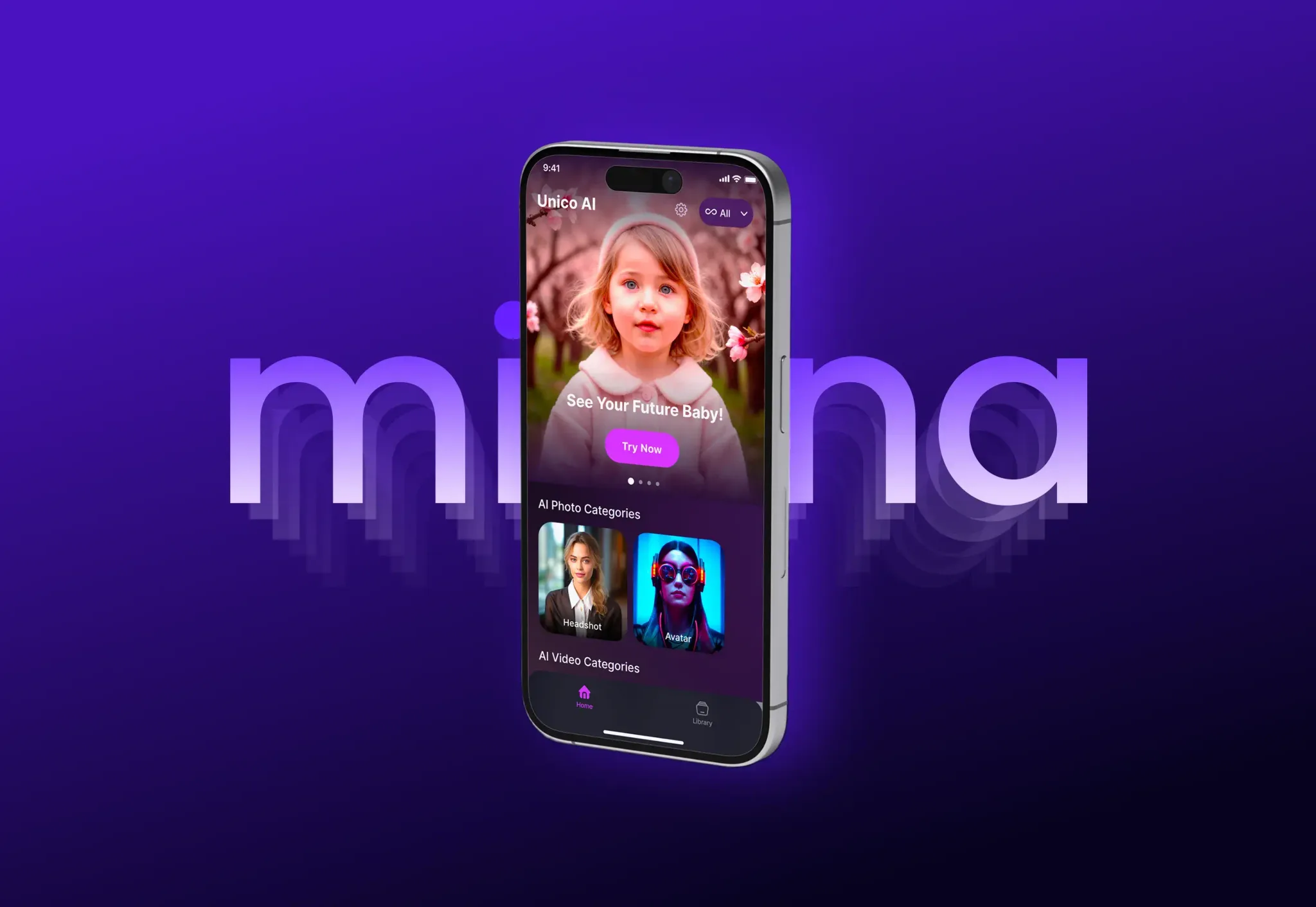 Milena AI face swap and video editing app with ready-made templates – mobile app by Neon Apps